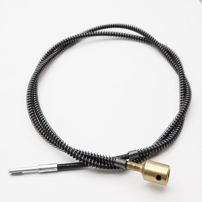 Tuntrol 2pcs 5/32 "" كابل العمود المرن الداخلي لأداة الطحن الدوارة مع 2 قطعة استبدال فرشاة الكربون الأساسية عمود مرن مرفق الحفر طاحونة جزء الملحقات - Image 4